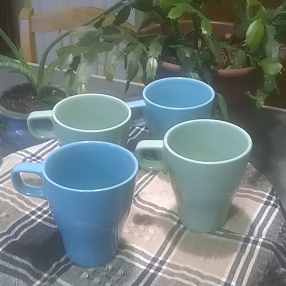 IKEA Other - Ikea 4 Fargrik Coffee Tea Mugs green & blue H005